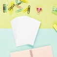 thumbnail image 4 of 100pcs White Cardstock Blank Index Cards Learning Flashcards for Writing Drawing Note Taking Portable for Study Office Home Use, 4 of 8