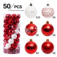 thumbnail image 2 of Faithtur Christmas Ball Hanging Ball Baubles Christmas Tree Decoration Set, 2 of 2
