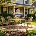 thumbnail image 3 of HWRETIE Solar Floating Bird Bath Feeder Hanging Bird Tub with Hook Outdoor Garden Bird Water Station Decorative Wildlife Feeding Accessory, 3 of 9