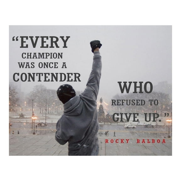 "Every Champion" Inspirational Wall Art Motivational Quote Poster for Gym, Office, Home, or Classroom Powerful Typographic Decor for Hustlers & Athletes