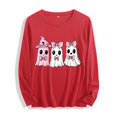 thumbnail image 2 of Miqool Halloween Shirts for Women Casual Long Sleeve Tops Cute Ghost Graphic Tee Halloween Loose Fit T Shirts, 2 of 7