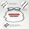 thumbnail image 3 of ZheElen Stylish Eyeglass Chain Convenient And Comfortable Attachment For Glasses Black, 3 of 6