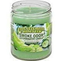 Smoke Odor Exterminator 13oz Jar Candles Cool Cucumber & Honeydew, 2