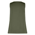 thumbnail image 4 of XFLWAM Women's Linen Tank Tops V Neck Sleeveless Tunic Shirts Summer Casual Loose Flowy Blouse, 4 of 5