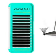 VAVALASH Cashmere Easy Fan Lashes 0.03 0.05 0.07 C/CC/D/DD Volume Lash Extensions 8MM-20MM Matte Black Self Fanning Eyelash Extensiones, Professional Supplies for Lash Artists (C-0.05,20-25mm)