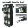 thumbnail image 2 of Cross-Body Bag Flip Phone Bag 7.6inx4.9in Durable Waterproof Pu Leather Small Size But Spacious Magnet Button Springgreen Buffalo Plaid Check Tartan Scotland_41650_2, 2 of 5