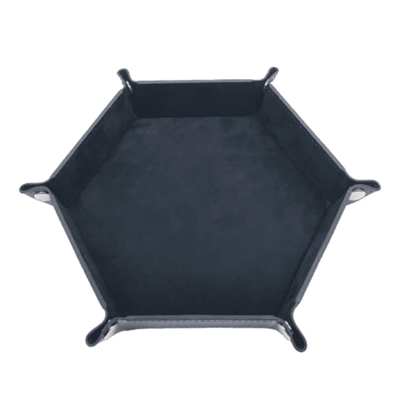 Aellinatey Hexagon Dices Folding Tray Folding Dices Rolling Tray Table Game Part