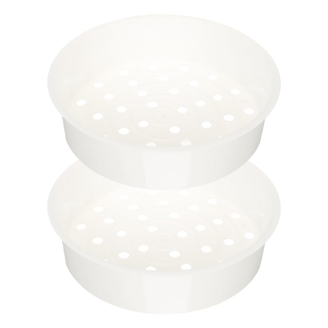 2Pcs Multi-function Steamer Container Plastic Steamer Basket Household Food Steamer