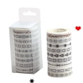 thumbnail image 4 of Washi Tape Set for DIY Crafts Decorative Paper Masking Tapes Eco Friendly and Easy to Use 9pcs, 4 of 8