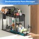 thumbnail image 5 of Organizador de Cocina Extraíble Debajo del Fregadero de 2 Niveles, Organizador Lavabo con 5 Ganchos y 2 Cestas de Almacenamiento, Estante paMultifuncional para Cocina o Baño, 5 of 6