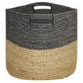 Large Round Woven Storage Basket Dark Gray Threshold 10" High 13