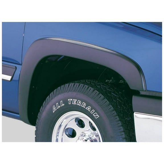 Bushwacker 40915-02 Black OE-Style Smooth Finish 4-Piece Fender Flare Set for 2003-2007 Chevrolet Silverado Trucks (Check Application Guide)
