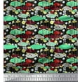 thumbnail image 1 of Soimoi Rayon Fabric Fish Cartoon Print Fabric by The Yard 42 Inch Wide, 1 of 3