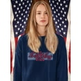 thumbnail image 2 of Happy Birthday Usa Banner Sweatshirt Women -Image by Shutterstock, Female 3X-Large, 2 of 4