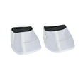 thumbnail image 2 of 2Pcs Horse Bell Boots Horse Care Boot Anti Shock Oxford Fabric Lightweight Easily Put on and Take Off Hoof Protection for Riding and Turnout White, 2 of 8