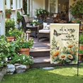 thumbnail image 3 of Butterfly Flowers Garden Flag 12.5 x 18 Inch Always Loved Never Forgotten Memorial Garden Flag Double Sided Spring Summer Yard Flags for Outdoor Seasonal Porch Lawn Decor (Purple/Green), 3 of 6