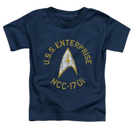 

Trevco Star Trek-Collegiate - Short Sleeve Toddler Tee - Navy- Medium 3T