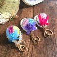 thumbnail image 4 of Bangcool Keychain Pendant Creative Faux Flower DIY Key Ring Pendant with Pearl Chain, 4 of 6