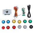 thumbnail image 3 of Dioche Plastic + Hardware Arcade Joystick, DIY Arcade Game Joystick, USB Computer Chip For PS3 Console, 3 of 8