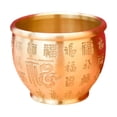 thumbnail image 1 of Cuenco del tesoro Feng Shui de 7,4 cm de altura con símbolo Fu para la riqueza y el dinero en el escritorio. Diámetro 9 cm, 1 of 9