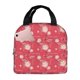 thumbnail image 1 of Easygdp Hello Summer Flamingo Bolsa Térmica Premium - Tela Oxford Impermeable, Gran Capacidad, Bolsillo Frontal, Unisex para Trabajo, Escuela, Actividades al Aire Libre y Picnics, 1 of 8