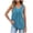 Blue, variant on Women's Tunic Tank Tops Loose Fit Pleated V Neck Sleeveless Plain Tshirts Summer Casual Tanks (XL, Purple)