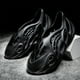 thumbnail image 5 of Zapatos de Playa Hombres Zapatos de Cueva Transpirables Caucho Color Sólido Durable Vacaciones de Verano (Negro 6), 5 of 9