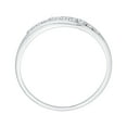 thumbnail image 3 of KATARINA Diamond Anniversary Wedding Band Stackable Ring in Sterling Silver (1/20 Cttw, G-H, I2-I3) (Size-5), 3 of 7