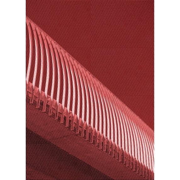 Ahgly Company Machine Washable Indoor Rectangle Transitional Grapefruit Red Area Rugs, 2' x 3'