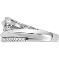 thumbnail image 3 of Sterling Silver Rhodium-Plated Fancy Cz Ringsize 6 (Width 9.2) - Jbsp, 3 of 5