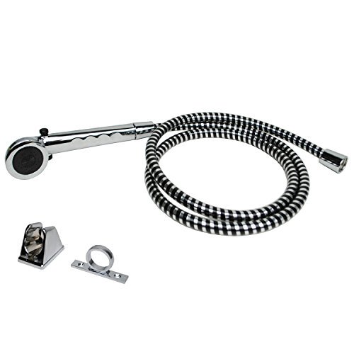 Builders Shoppe 4120CP RV/Motorhome Replacement Non-Metallic Hand-Held Shower Set Chrome Finish