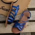 thumbnail image 4 of Dakaela Flat Sandals for Women Comfortable Walking Summer Slip on Shoes Slingback Gladiator Sandals, 4 of 8