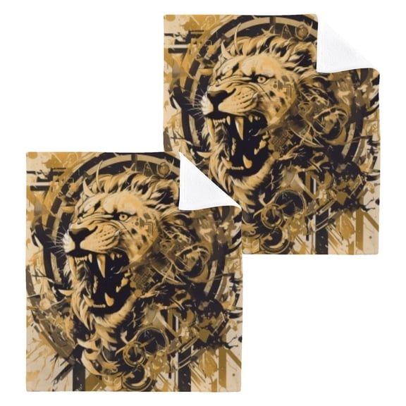 BZSMCE Towel Cotton Face Towel Soft Hand Towels Fashion Gilded Sharp Pattern