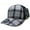 205/black, variant on Decky 6018 6 Panel Mid Profile Structured Plaid Trucker Hat-112/Black