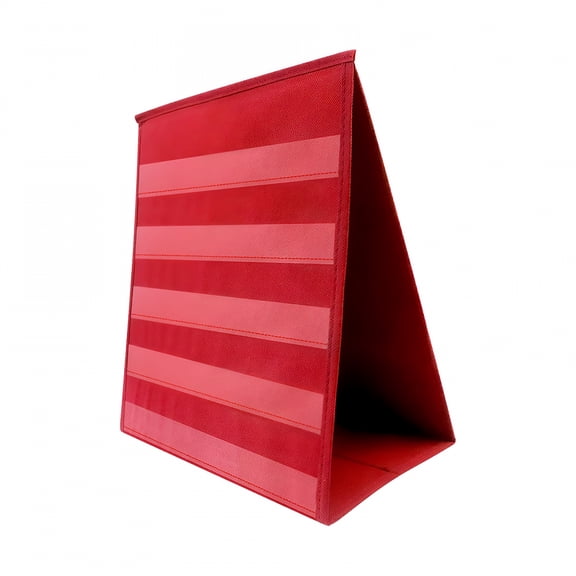 CCOCC Self Standing Teaching Pocket Chart,Folding Double Sided Desktop Pocket Chart for Office Classroom Schedule Display Kids Kindergarten Red