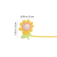 thumbnail image 5 of KAKOWELY 8 fundas para pajitas de dibujos animados con adorables flores para fiestas, adornos para pajitas., 5 of 5