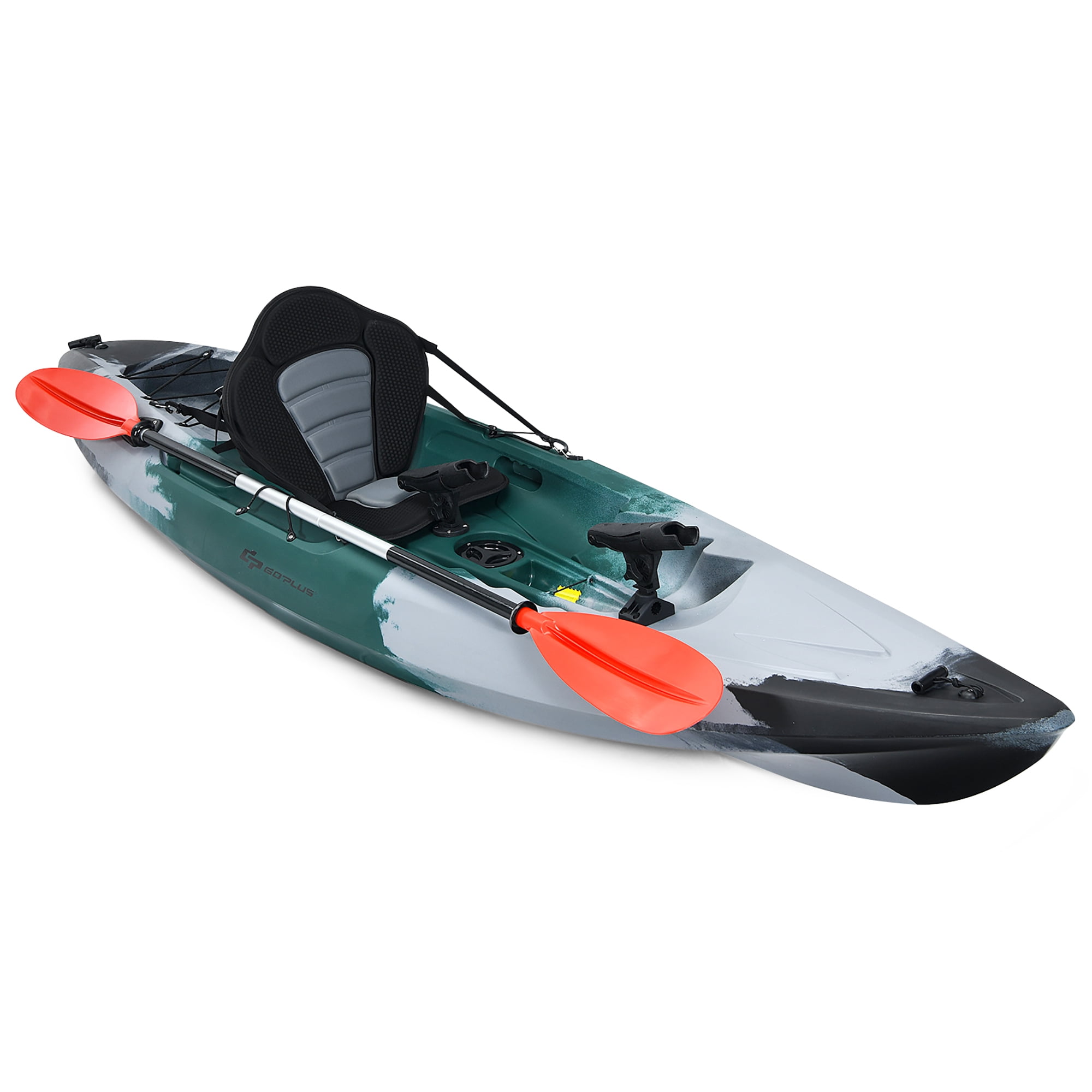 Goplus 1 Person Inflatable Kayak Includes Aluminum Paddle with 