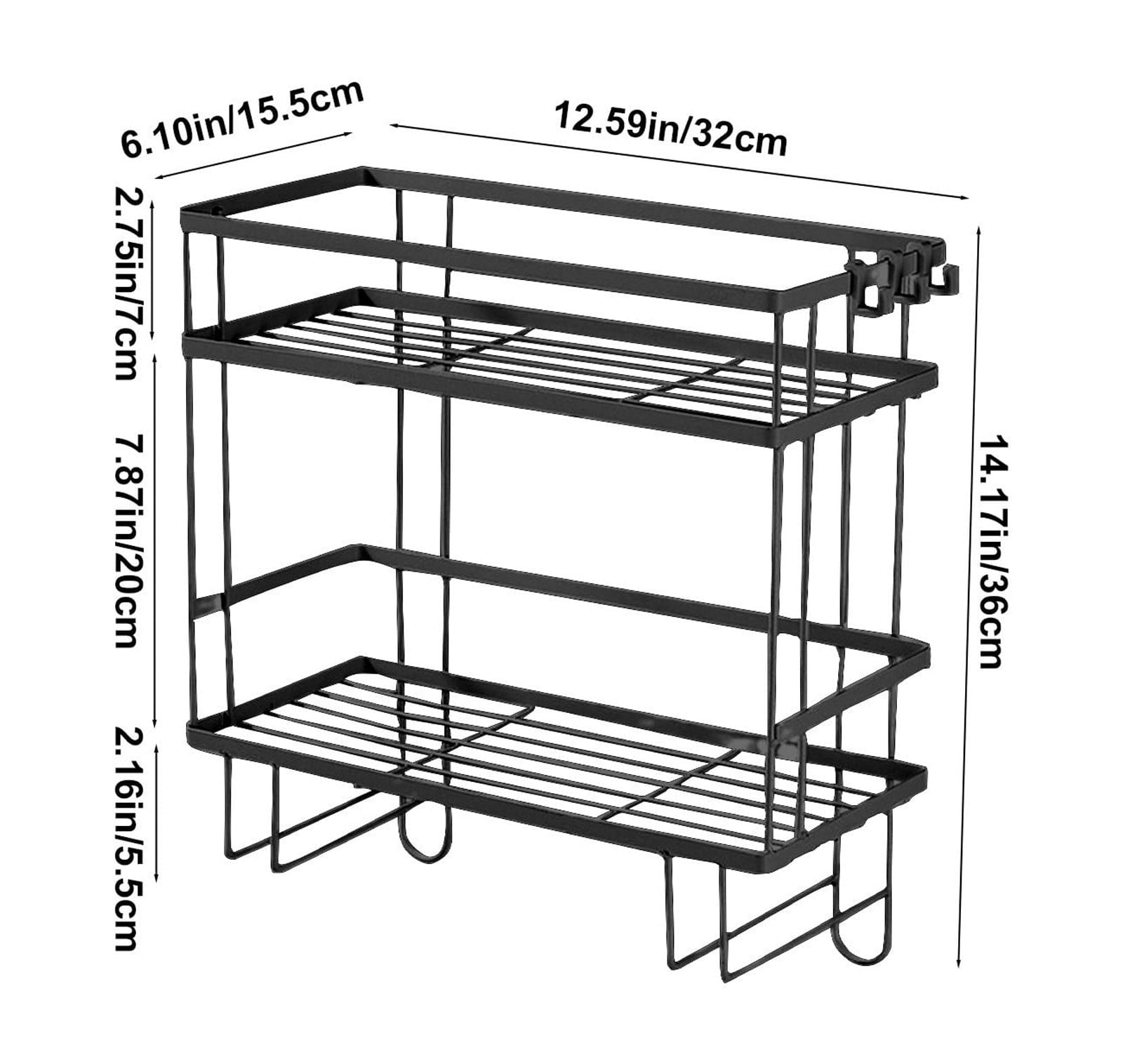 InsCrazy Bathroom Organizers and Storage, Toilet Tank Rack Multifunctional Bathroom Shower Storage Rack Toilet Top Rack