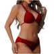 thumbnail image 1 of Traje de baño para mujer, estilo bikini de Europa y América, con efecto lavado, para mujer., 1 of 6