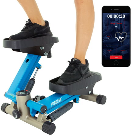 PROGEAR 750 Bluetooth Smart Cloud Fitness High Capacity Mini Stepper with Free App,