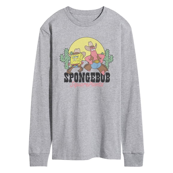 SpongeBob SquarePants - Cowboy - Men's Long Sleeve Graphic T-Shirt