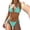 C-Mint Green182, variant on DHFJKG Bikini Sets For Women Solid Color 2 Piece Swimsuits Halter Tie Side Triangle Bathing Suit With Thong Bottoms Versatile Beachwear