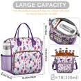 thumbnail image 5 of Pioneer Flower Floral Print Pattern Womens Lunch Box for Work,Insulated Large Lunch Bag for Tween and Teen,Loncheras Para Mujer,Leakproof Adult Lunch Bag for Work,Beach,Travel,Picnic,Camping, 5 of 7