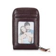 thumbnail image 4 of 1pc Mens Leather Wallet Credit/ID Card Holder Pocket Purse Box Money Clip RFID Blocking Zipper, 4 of 5