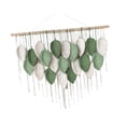 thumbnail image 3 of Borlas de hojas colgantes de pared de macramé, artesanía bohemia de cuerda de algodón, borla de decoración del hogar, decoración de arte de pared de macramé para sala de estar, 21 hojas, 3 of 8