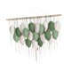 thumbnail image 3 of Tapiz de pared de macramé, decoración de pared, arte bohemio, decoración del hogar, tapiz nórdico tejido arriba 21 hojas, 3 of 9