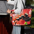 thumbnail image 7 of Fuzoiu Sushi Print Waterproof Beach Tote Bag for Women Girls with Zipper,Sandproof Pool Swim Bag,Large Capacity Beach Travel Bag for Pool Swim Travel Everyday, 7 of 7