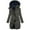 Dark Gray, variant on Women's Long Waterproof Windproof Winter Coat, Hooded Fleece Lined Parka with Thermal Insulation, Plus Size Extended Length Jacket for Women, Stormproof Outerwear for Harsh Weather Conditions Beige L