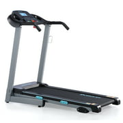 BORGUSI Folding Treadmill with Bluetooth Speaker, LCD Monitor, 2.5HP Foldable Electric Treadmill Up to 8.5 MPH Speed, 220 lb Maximum Weight
