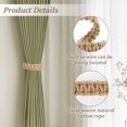 thumbnail image 5 of Dznils Natural Cotton Rope Curtain Tiebacks, Farmhouse Braided Curtain Holdbacks, Beige, Set of 4, 5 of 10